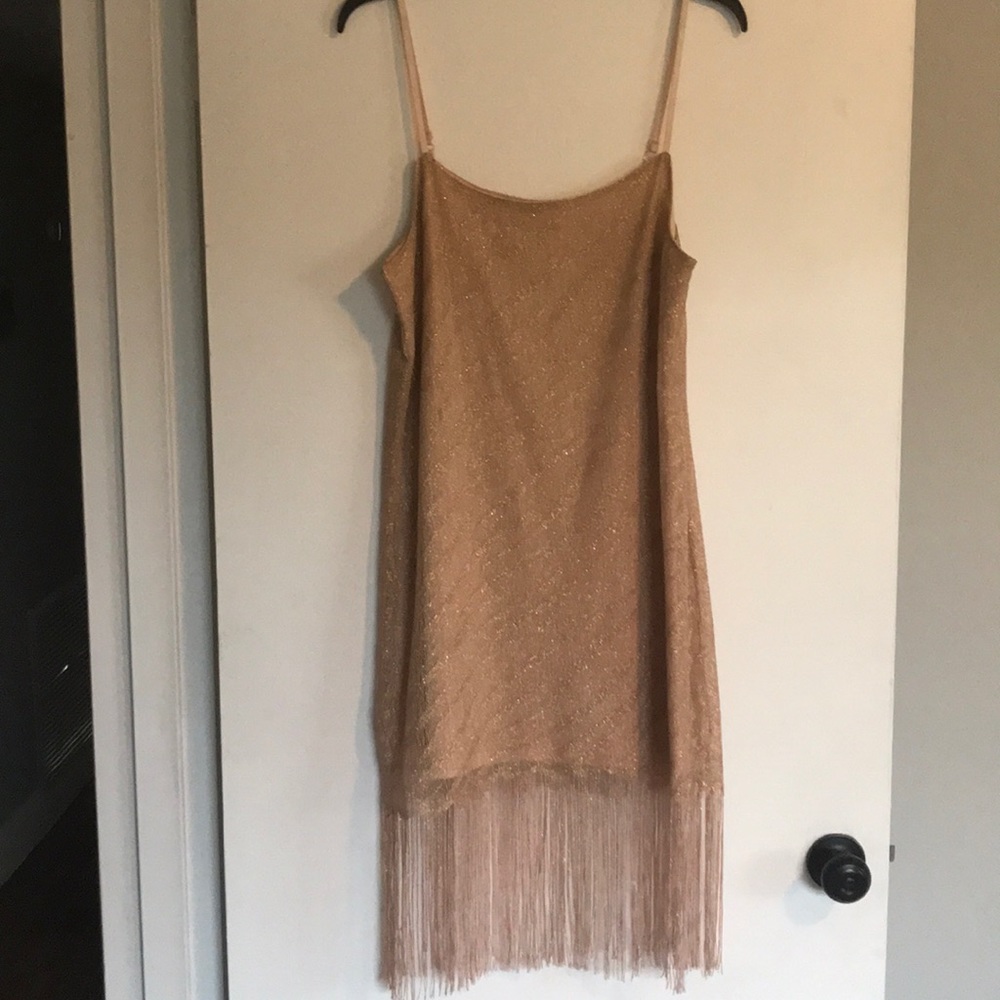 Bar III Fringe Dress